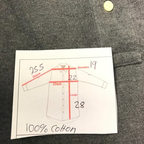 Lands' End Polo Microsoft DELL logo 100% Cotton L - Picture 6 of 6